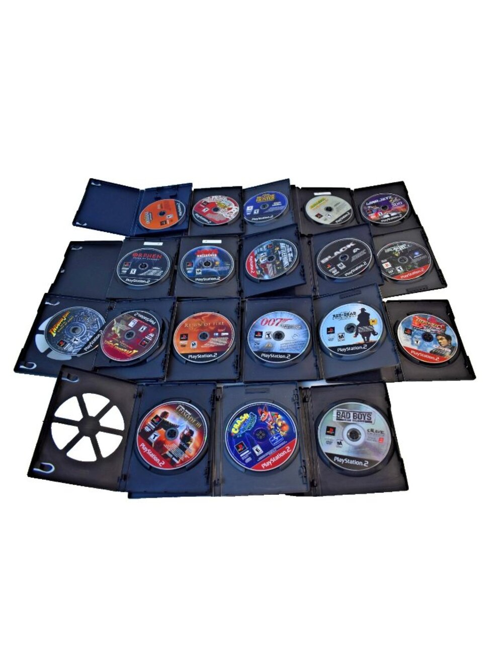 Playstation 2 game lot 19 games Disc only with replacement cases PS2
